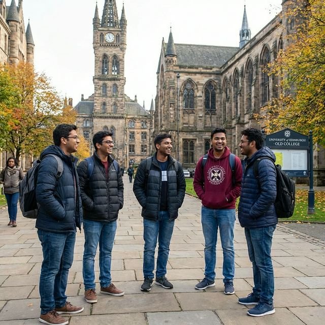 Indian students at global university